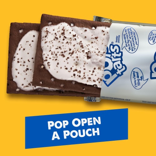 Pop-Tarts Cookies and Creme Toaster Pastries Perspective: left