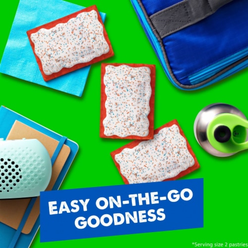 Pop-Tarts Red White and Blueberry Toaster Pastries Perspective: left