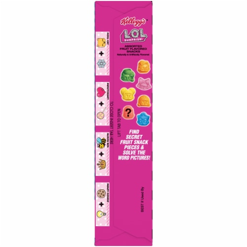 Kellogg's L.O.L. Surprise Assorted Fruit Flavored Snacks Perspective: left