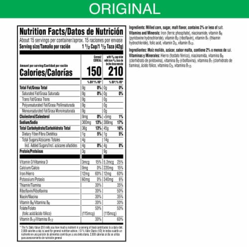 Kellogg's® Corn Flakes Giant Size Cereal Perspective: left