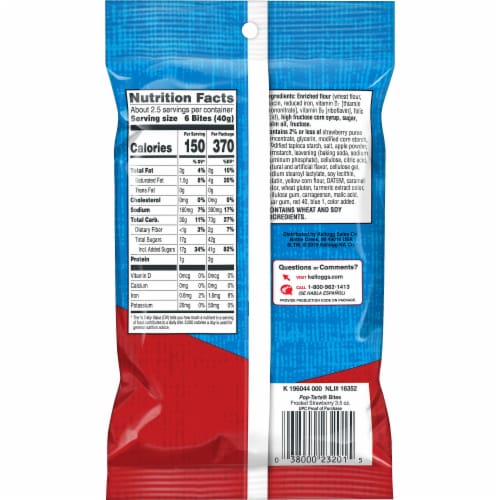 Pop-Tarts Frosted Strawberry Baked Pastry Bites Perspective: left