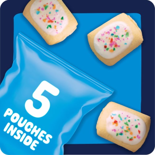 Pop-Tarts Bites Frosted Confetti Cake Baked Pastry Bites Perspective: left