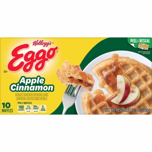 Kellogg's® Eggo® Apple Cinnamon Frozen Waffles Perspective: left