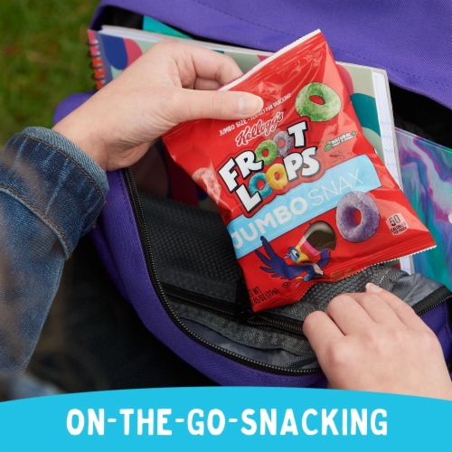 Kellogg's® Jumbo Snax Froot Loops Cereal Snacks Perspective: left