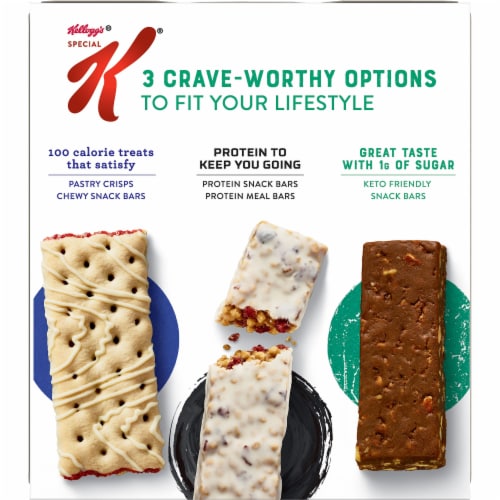 Kellogg's Special K Snack Bars Keto Friendly Chocolate Almond Fudge Perspective: left