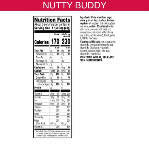 Kellogg's® Little Debbie® Chocolate and Peanut Butter Nutty Buddy Cereal Perspective: left