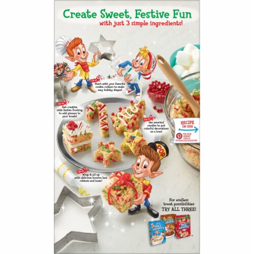 Kellogg's® Rice Krispies Holiday Colors Family Size Cereal Perspective: left