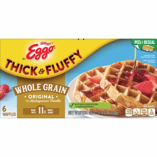 Eggo® Thick and Fluffy Original Frozen Waffles Perspective: left