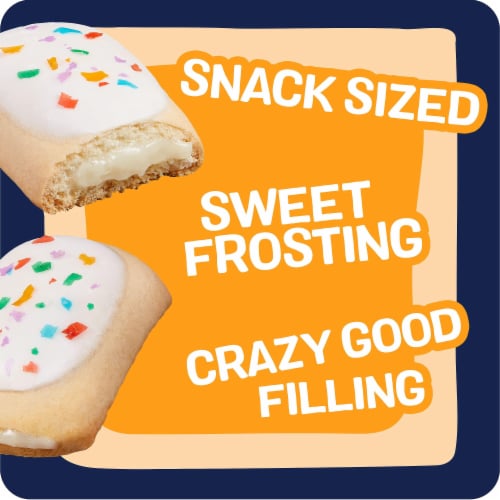 Pop-Tarts Frosted Confetti Cake Baked Pastry Bites Grab 'N' Go Perspective: left