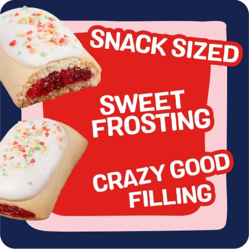 Pop-Tarts Frosted Strawberry Baked Pastry Bites Perspective: left
