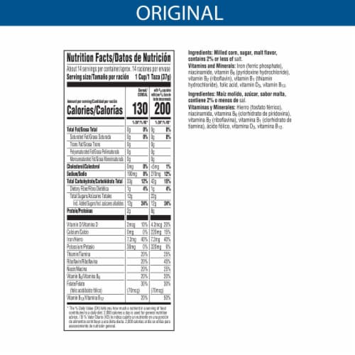 Kellogg's Frosted Flakes Original Cold Breakfast Cereal Perspective: left