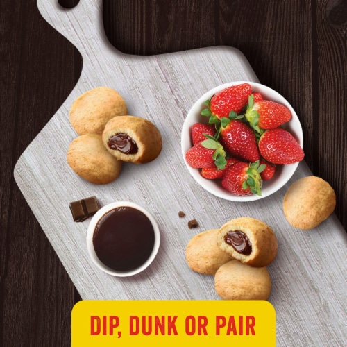 Kellogg's® Eggo® Chocolate Frozen Stuffed Pancake Bites Perspective: left
