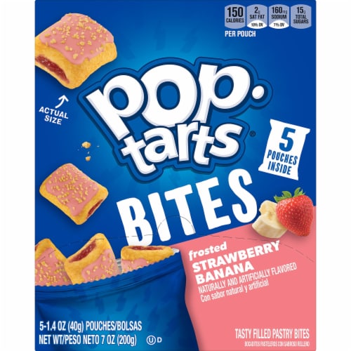 Pop-Tarts Strawberry Banana Baked Pastry Bites Perspective: left