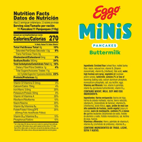 Kellogg's® Eggo® Minis Original Frozen Pancake Bites, 40 ct / 0.35