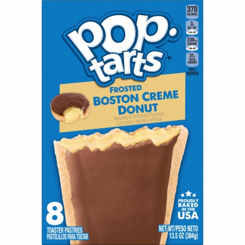 Kellogg's Pop-Tarts Frosted Boston Creme Donut Toaster Pastries Perspective: left
