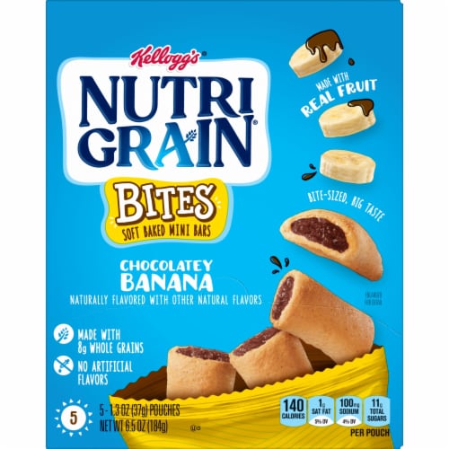 Nutri-Grain® Bites Chocolatey Banana Mini Breakfast Bars Perspective: left