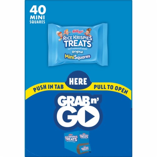Kellogg's Rice Krispies Treats Mini Marshmallow Snack Bars Original Perspective: left