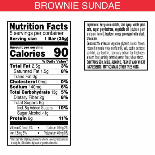 Kellogg's Special K Brownie Sundae Protein Energy Bars Perspective: left