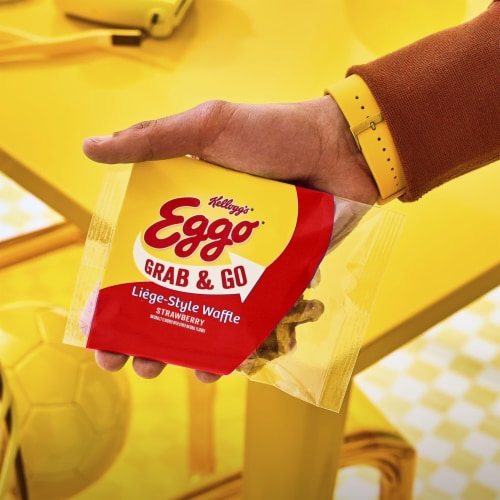 Eggo Strawberry Frozen Grab & Go Waffles Perspective: left