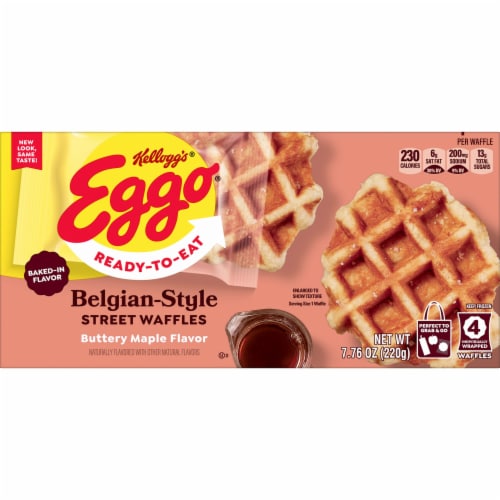 Kellogg's® Eggo® Buttery Maple Frozen Grab & Go Waffles Perspective: left