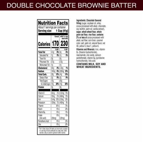 Kellogg's® Krave Double Chocolate Brownie Batter Cereal Perspective: left