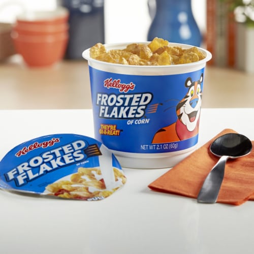  Kellogg's Frosted Flakes Breakfast Cereal, Kids Cereal, Family  Breakfast, Original, 13.5oz Box (1 Box)