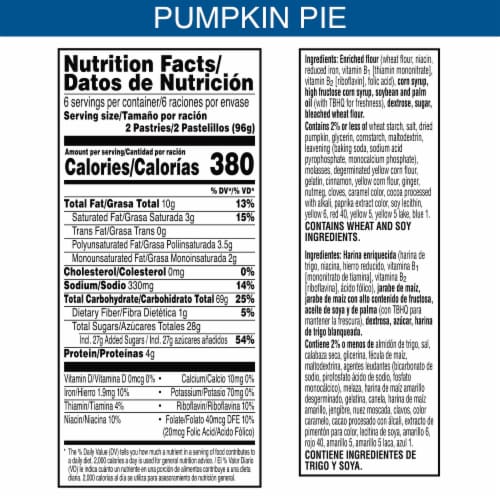 Kellogg's Pop-Tarts Frosted Pumpkin Pie Toaster Pastries Perspective: left