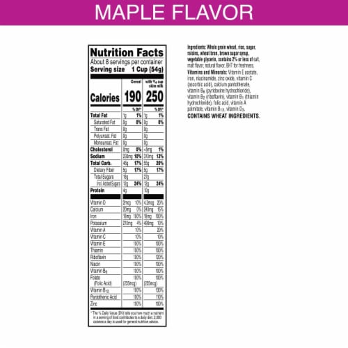 Kellogg's® Raisin Bran Maple Cereal Perspective: left
