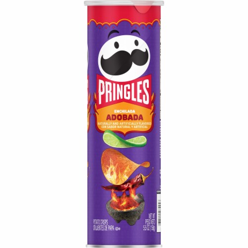Pringles® Enchilada Adobada Potato Crisps Chips Perspective: left