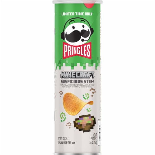Pringles® Suspicious Stew Potato Crisps Chips Perspective: left