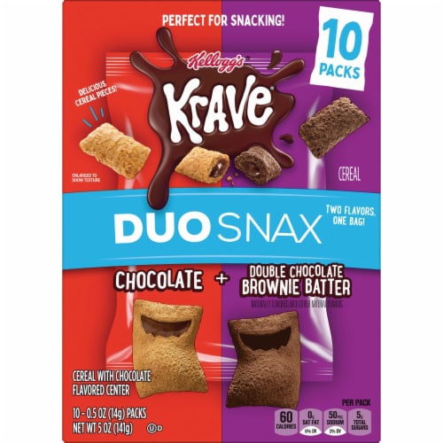 Kellogg's® Krave Duo Snax Cereal Snacks Perspective: left