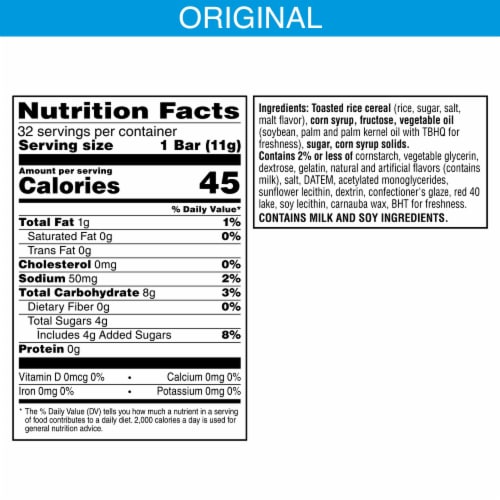 Rice Krispies Treats® Original with Holiday Sprinkles Mini Marshmallow Cereal Bars Perspective: left