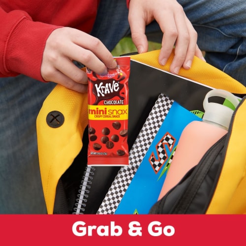 Kellogg's® Krave Chocolate Mini Crispy Cereal Snacks Perspective: left