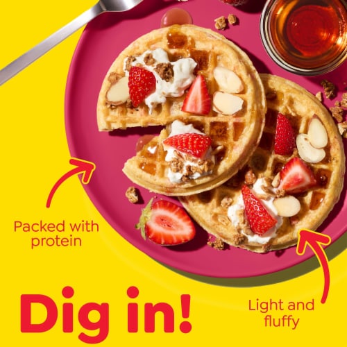 Kellogg's® Eggo® Protein Strawberry Delight Frozen Waffles Perspective: left