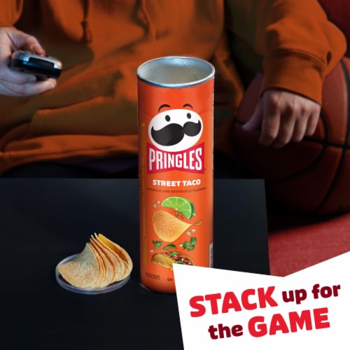 Pringles® Street Tacos Potato Chips Perspective: left
