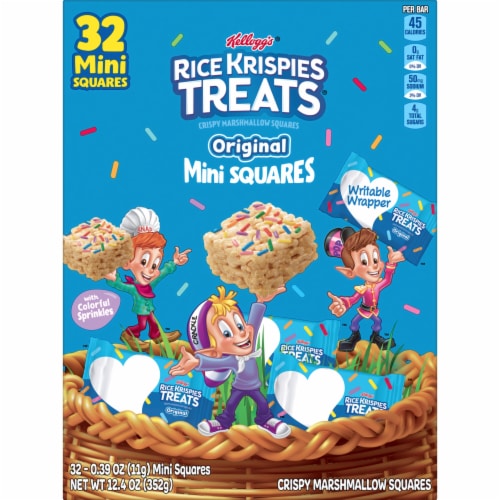 Rice Krispies Treats® Original with Colorful Sprinkles Crispy Mini Marshmallow Squares Perspective: left