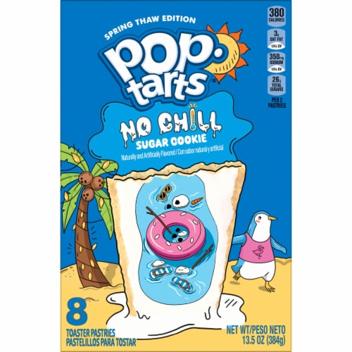 Kellogg's Pop-Tarts Froted Sugar Cookie Toaster Pastries Perspective: left