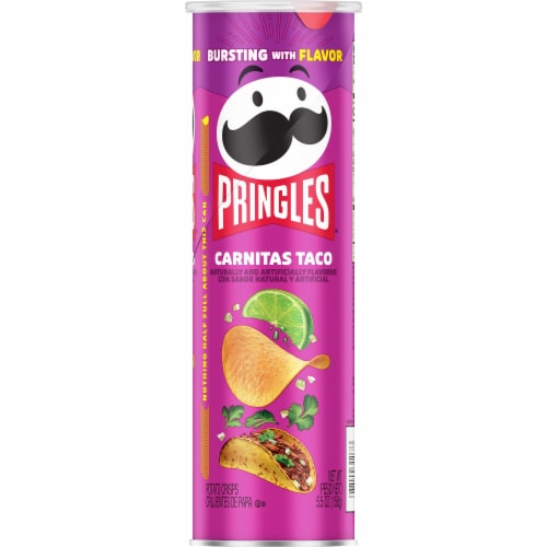 Pringles® Carnitas Taco Potato Crisps Chips Perspective: left