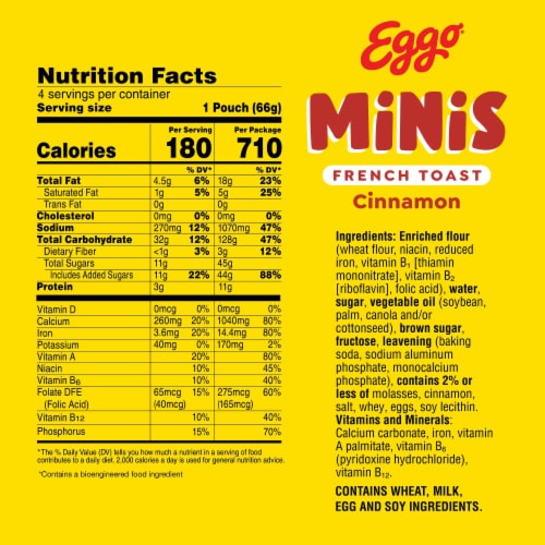 Eggo® Minis Cinnamon Frozen French Toast Perspective: left