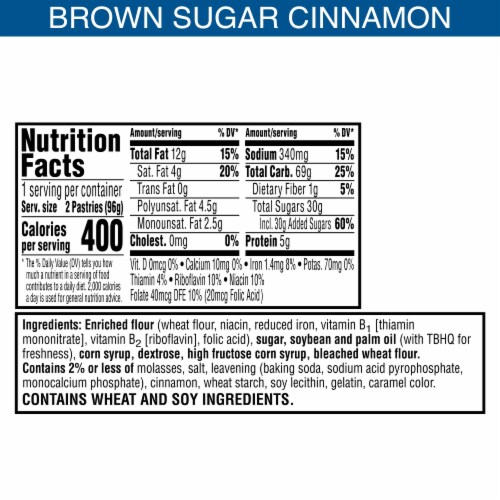 Pop-Tarts® Frosted Brown Sugar Toaster Pastries Perspective: left