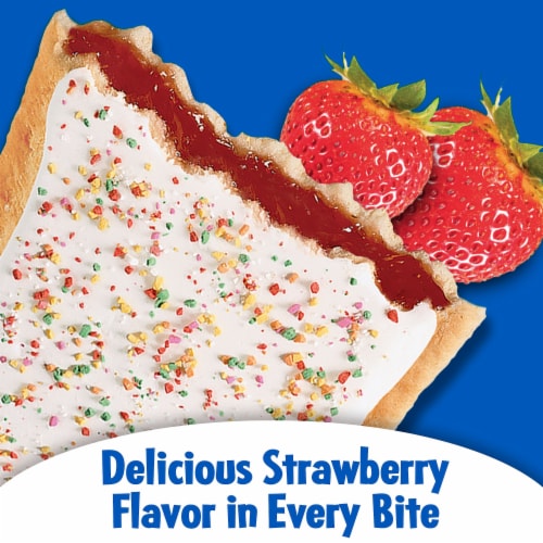Pop-Tarts Toaster Pastries Frosted Strawberry Perspective: left