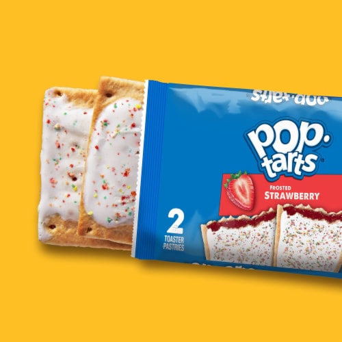 Pop-Tarts Frosted Strawberry Toaster Pastries Perspective: left