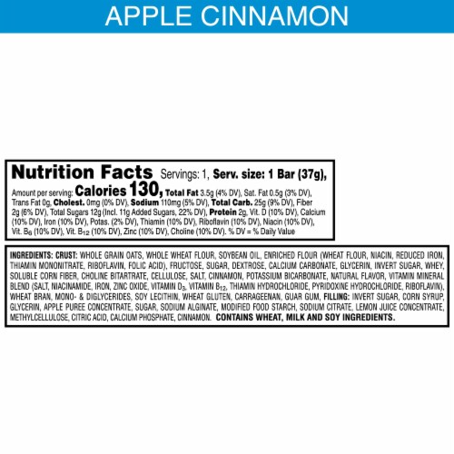 Nutri-Grain® Apple Cinnamon Single Serve Soft Baked Breakfast Bars Perspective: left