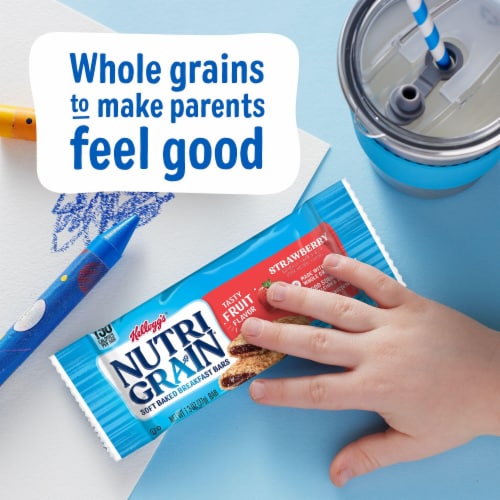 Nutri-Grain Strawberry Soft Baked Breakfast Bars Perspective: left