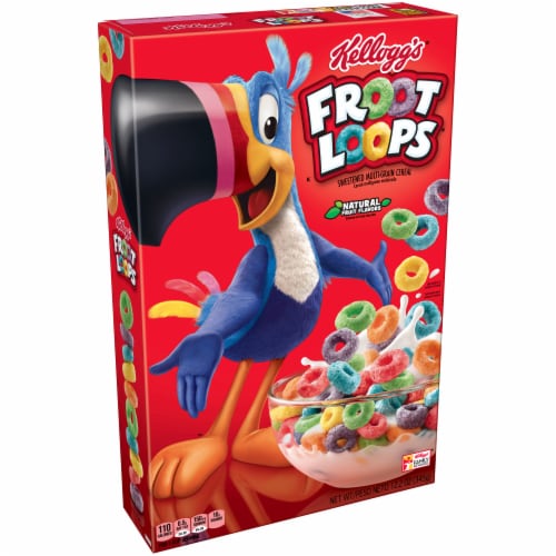 Kellogg's® Froot Loops® Cereal Perspective: left