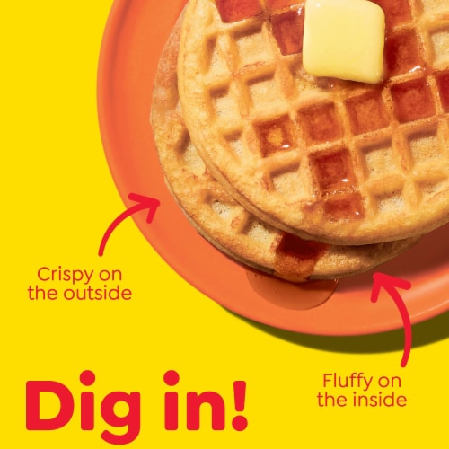 Kellogg's® Eggo® Homestyle Family Pack Frozen Waffles Perspective: left