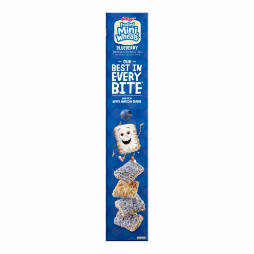 Kellogg's® Frosted Mini-Wheats Blueberry Cereal Perspective: left