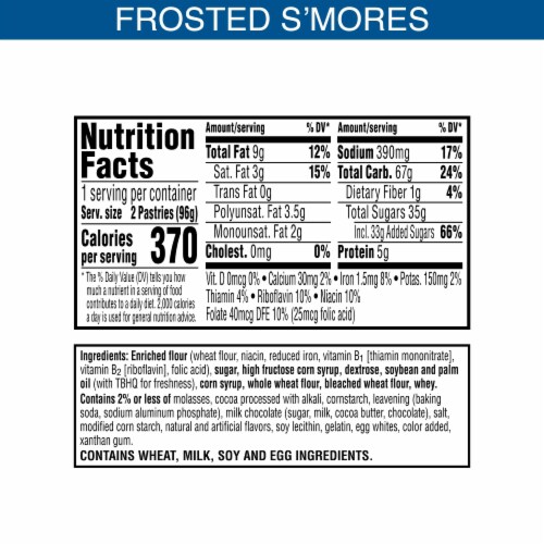 Pop-Tarts® Frosted S'mores Toaster Pastries Perspective: left