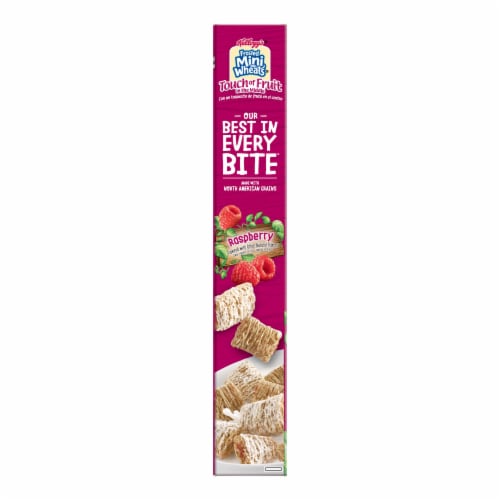 Kellogg's® Frosted Mini-Wheats Touch of Fruit Raspberry Cereal Perspective: left