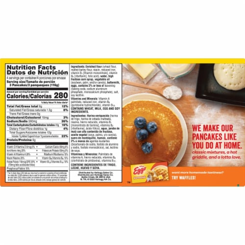 Eggo Buttermilk Frozen Pancakes Perspective: left